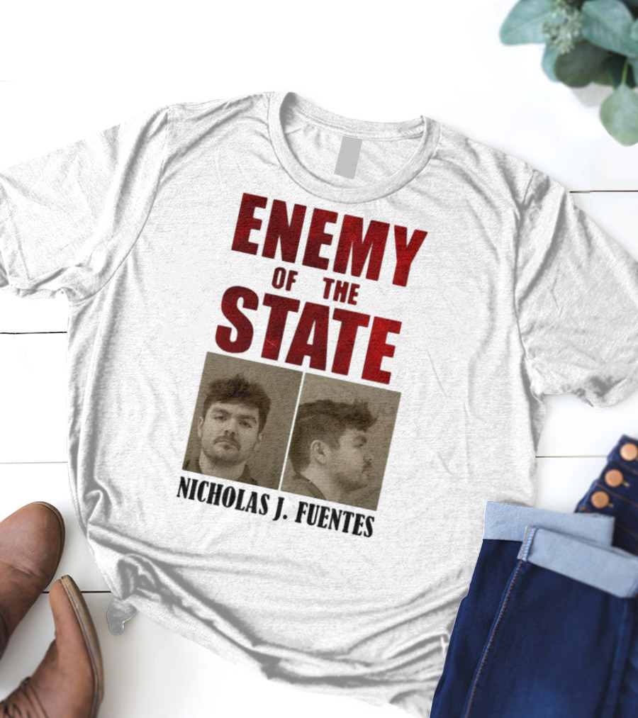 Enemy Of The State Nicholas J Fuentes Shot Image T-Shirt
