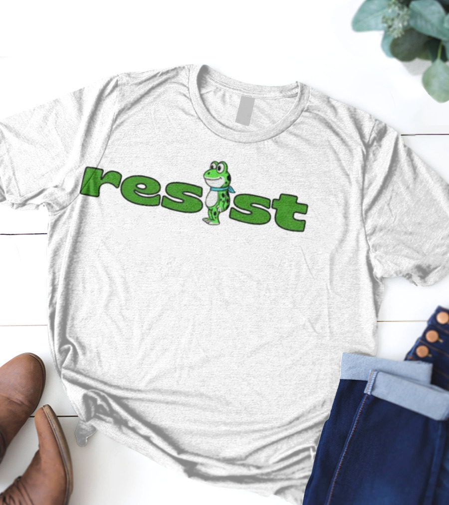 Antifa Frog Resist City Of Roses Chapter Portland Oregon T-Shirt