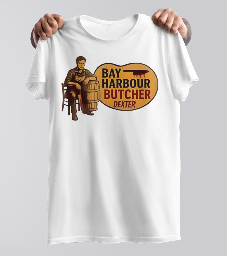 Bay Harbour Butcher Dexter Barrel Dark Vintage Style T-Shirt