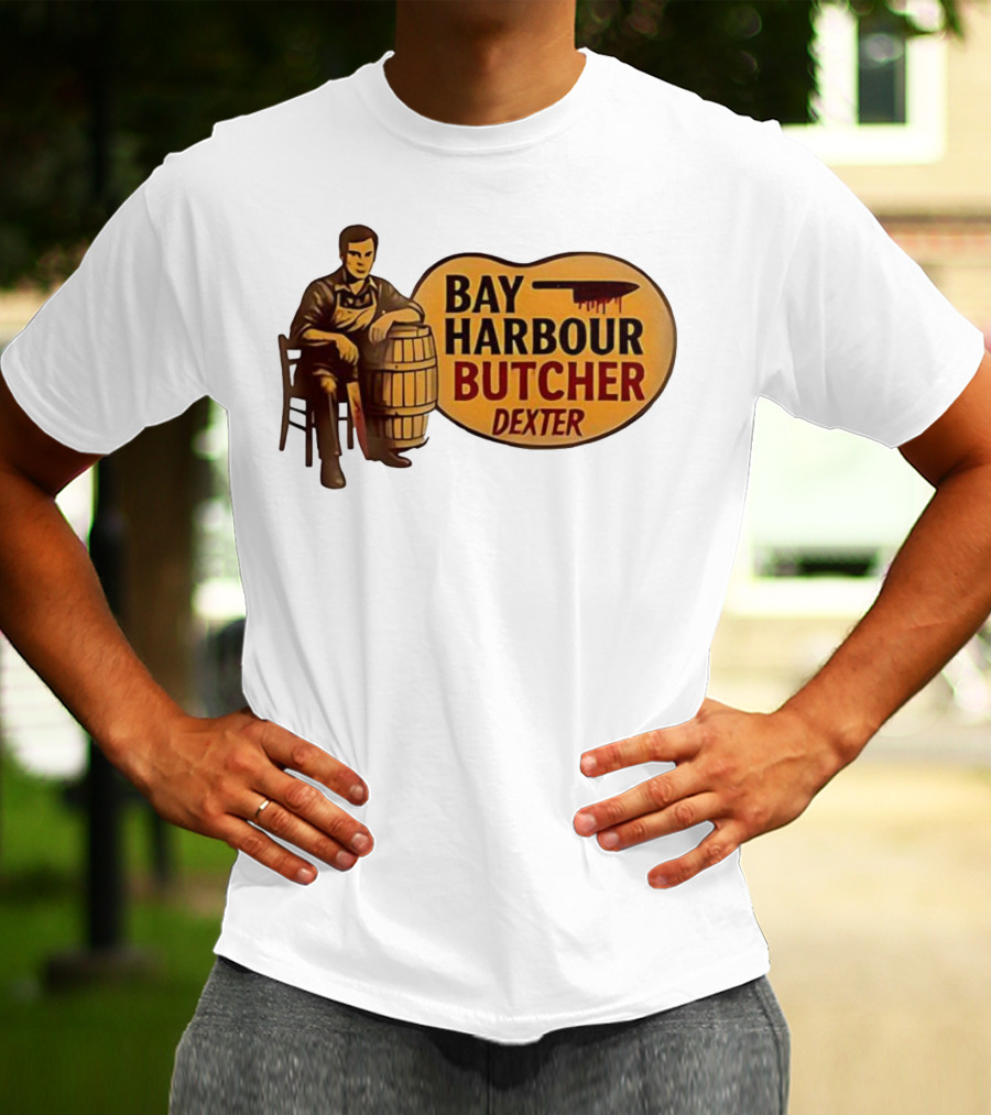 Bay Harbour Butcher Dexter Barrel Dark Vintage Style T-Shirt