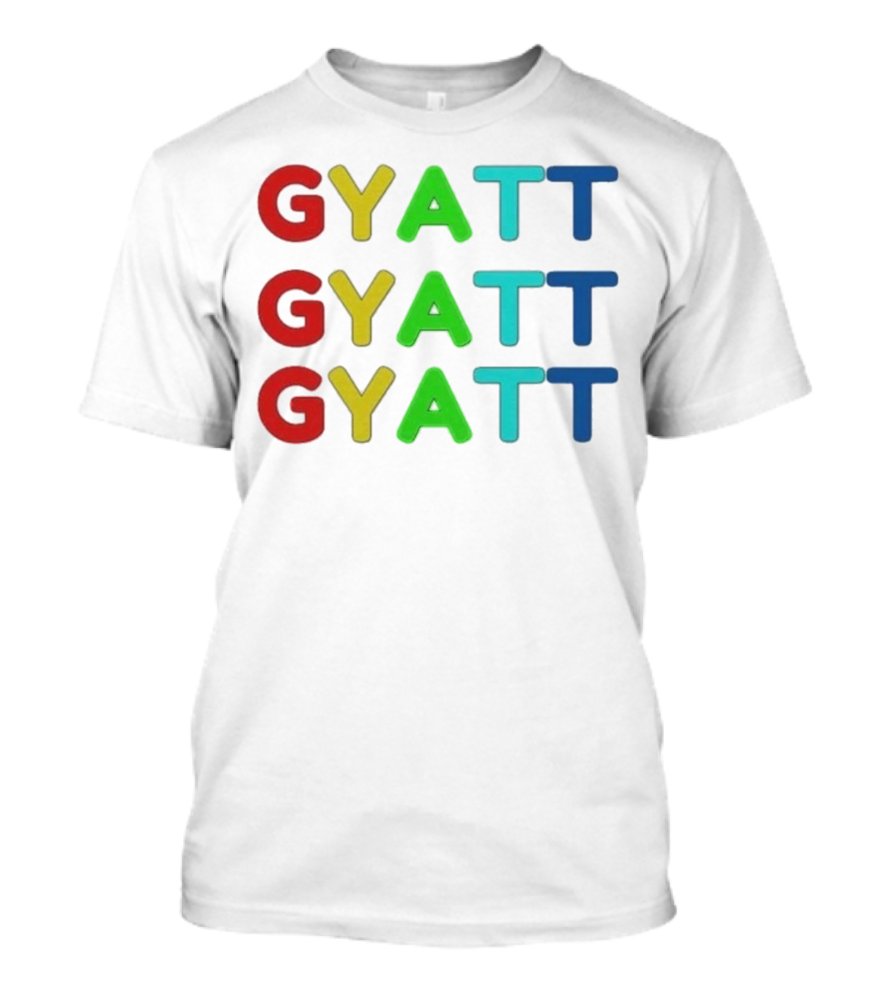 Benjixscarlett Gyatt Multicolor T-Shirt