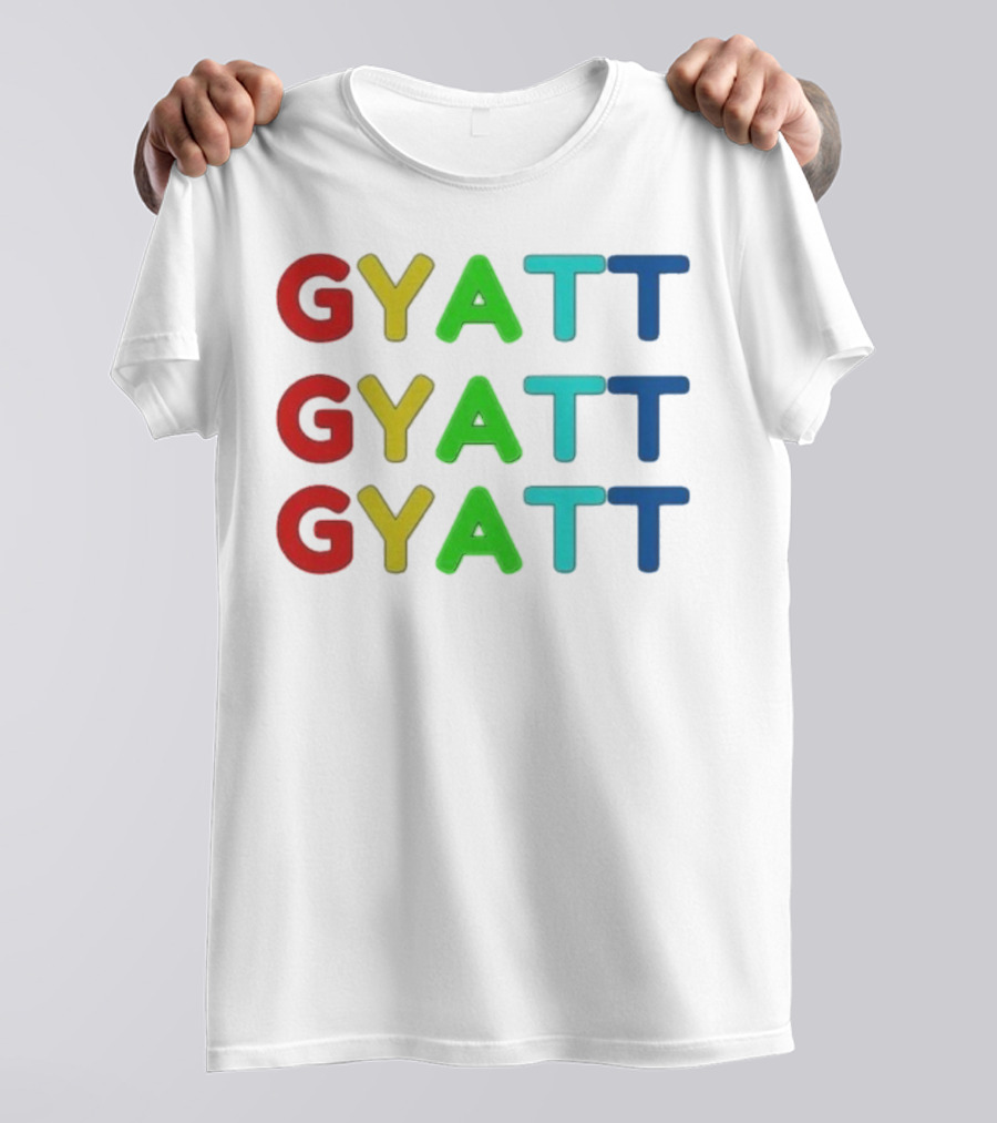 Benjixscarlett Gyatt Multicolor T-Shirt
