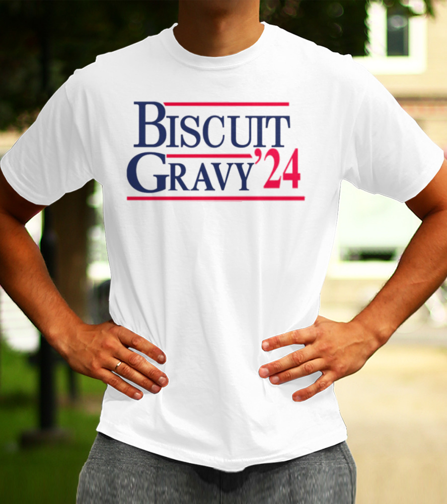 Biscuit Gravy '24 Red Blue T-Shirt