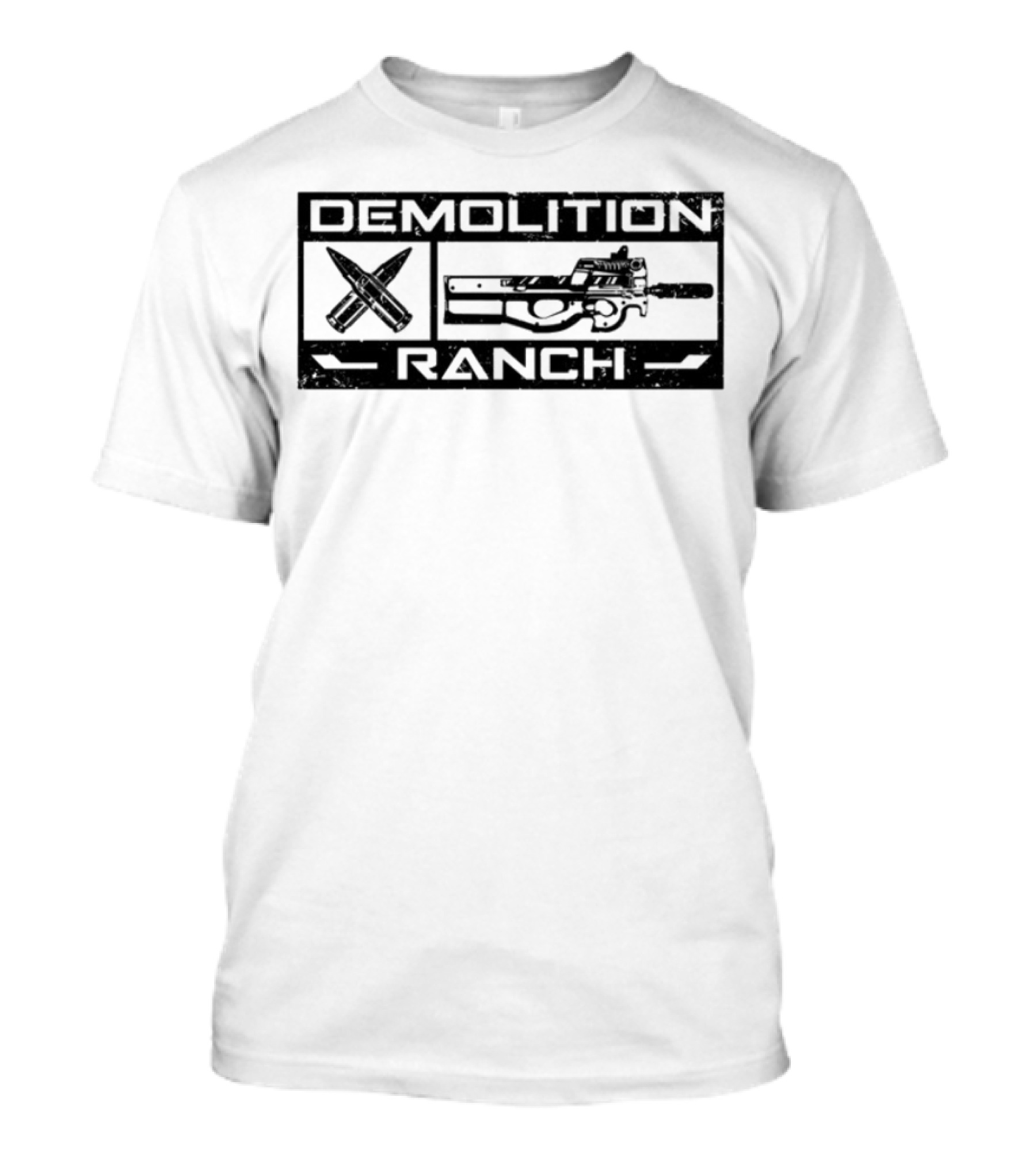 Demolition Ranch Bunkeringco Crossed Rifles And Gun Graphics T-Shirt