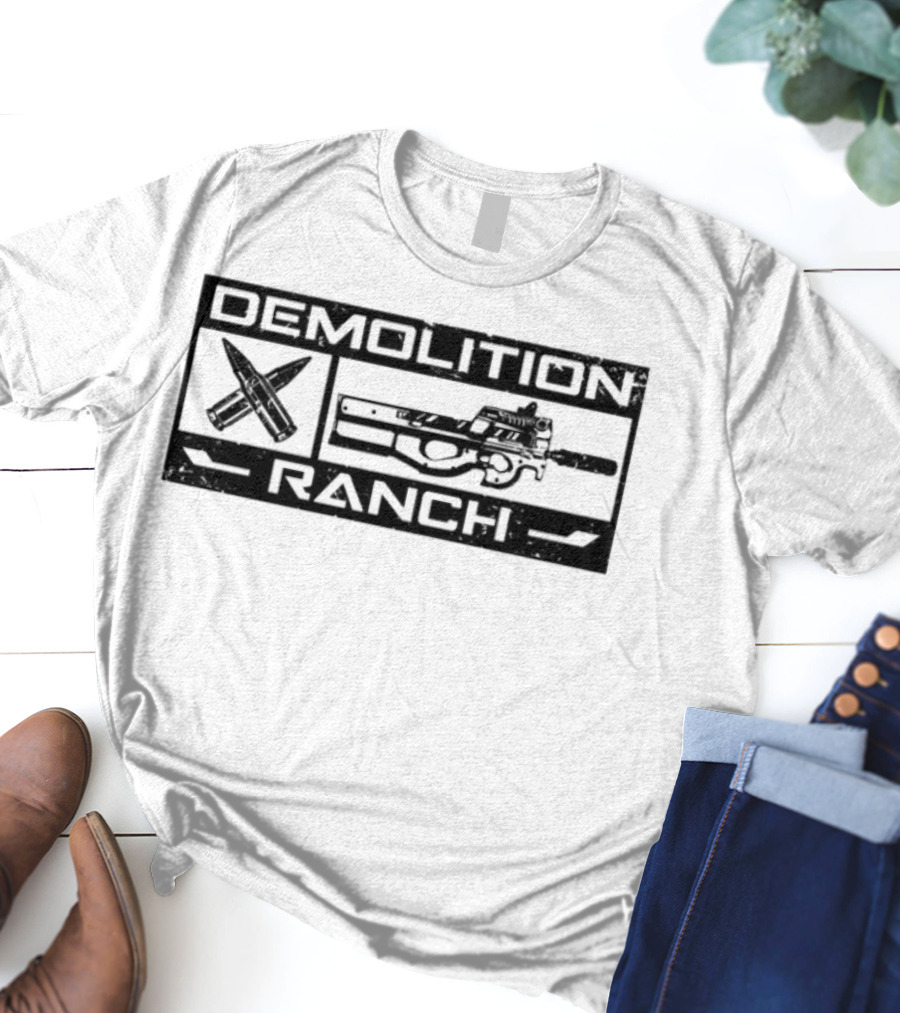 Demolition Ranch Bunkeringco Crossed Rifles And Gun Graphics T-Shirt