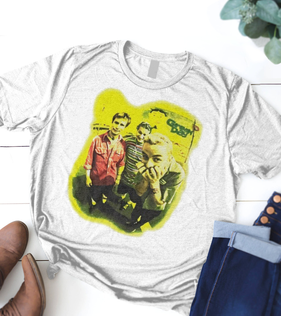 Green Day Dookie Tour 1994 Vintage Punk Rock Band Image T-Shirt
