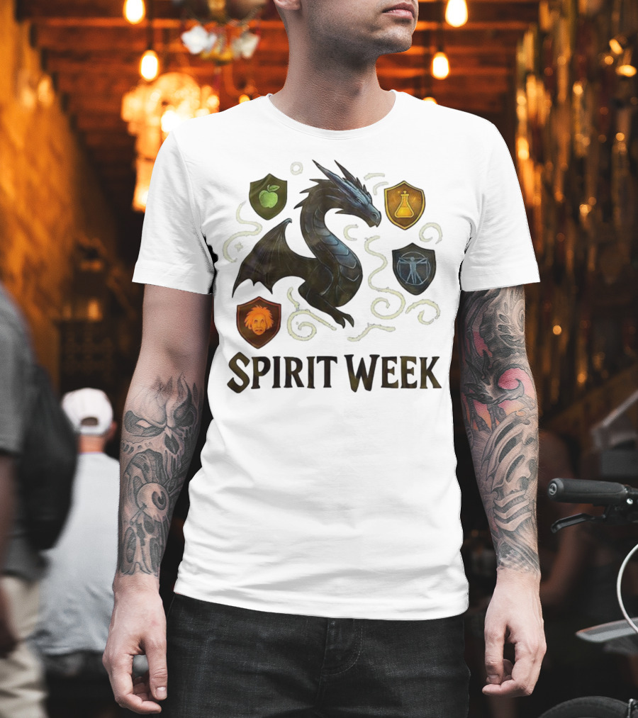 Dragon Shield Icons Spirit Week Design T-Shirt