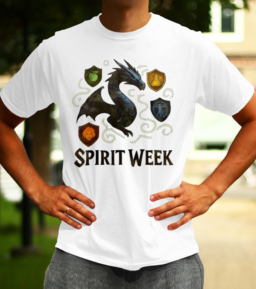 Dragon Shield Icons Spirit Week Design T-Shirt