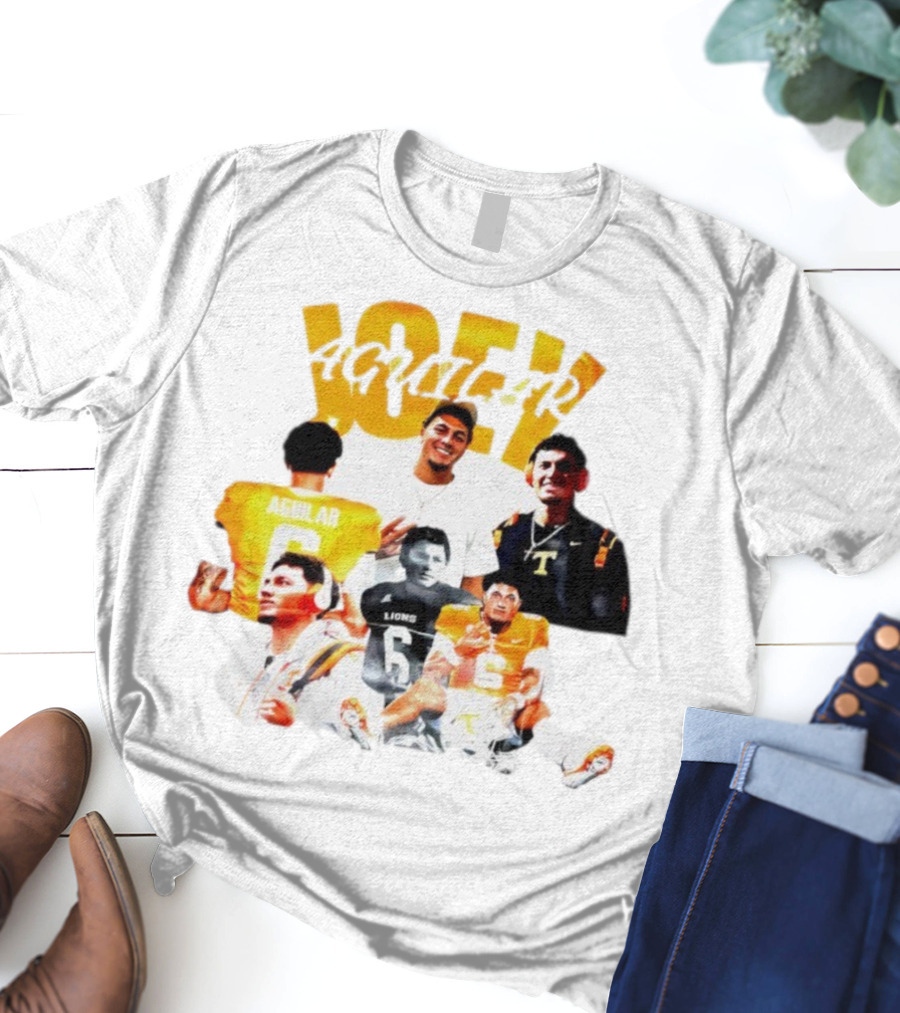 Joey Aguilar Tennessee Volunteers Football Lions Number 6 T-Shirt