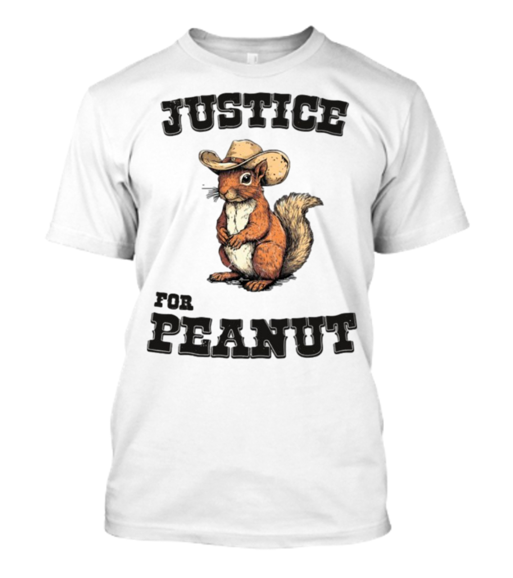 Justice For Peanut Cowboy Squirrel Limited Edition Alex Jones T-Shirt