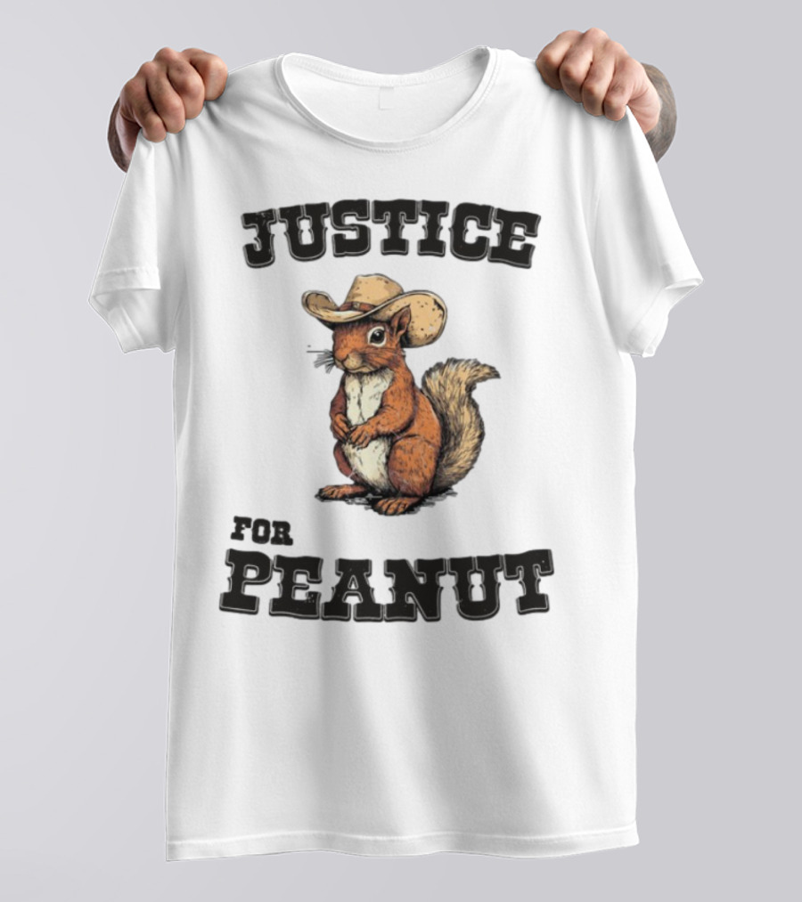 Justice For Peanut Cowboy Squirrel Limited Edition Alex Jones T-Shirt