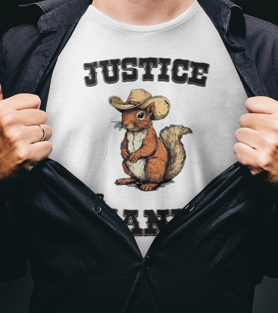 Justice For Peanut Cowboy Squirrel Limited Edition Alex Jones T-Shirt