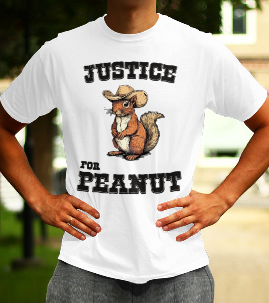 Justice For Peanut Cowboy Squirrel Limited Edition Alex Jones T-Shirt