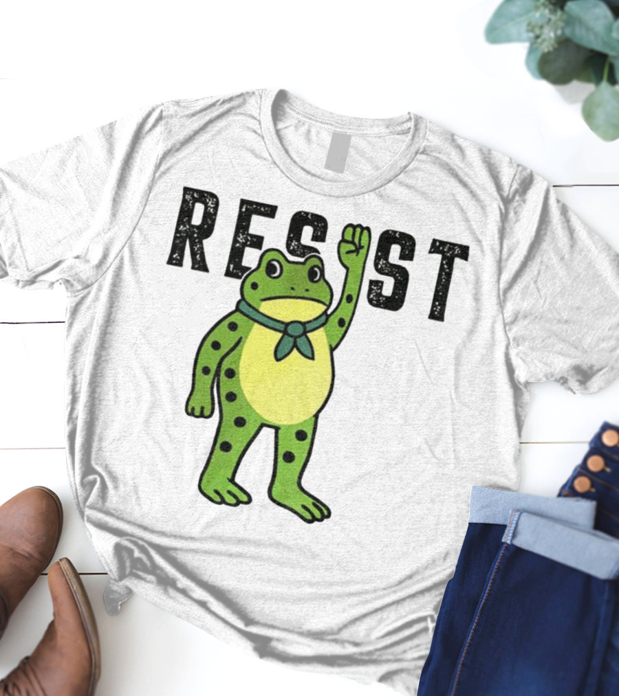 Portland Frog Resist Free Portland Ribbit Power T-Shirt