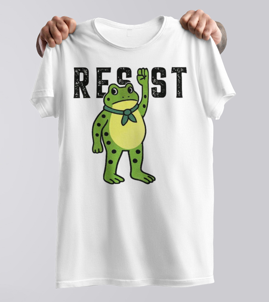 Portland Frog Resist Free Portland Ribbit Power T-Shirt