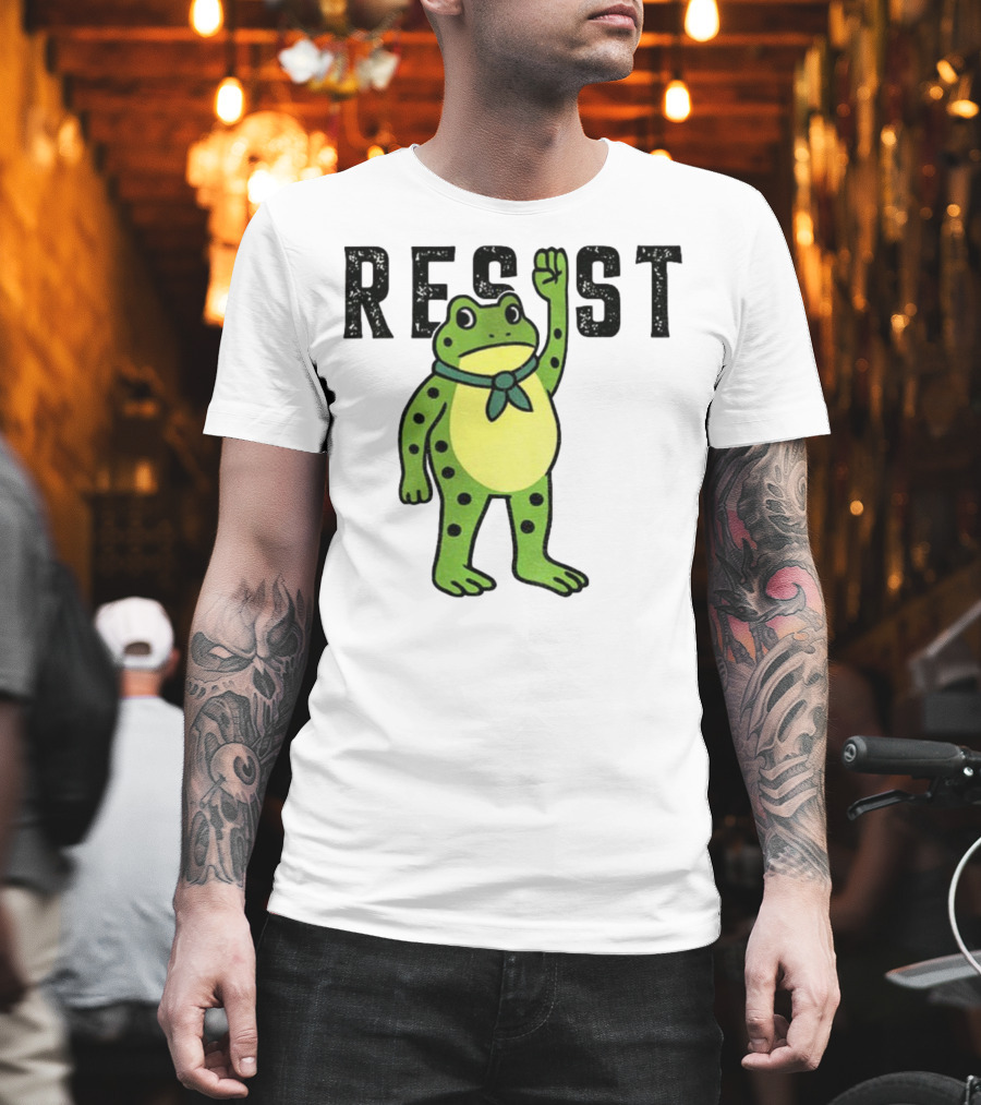 Portland Frog Resist Free Portland Ribbit Power T-Shirt