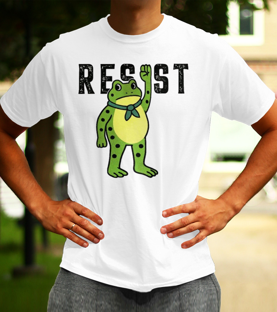 Portland Frog Resist Free Portland Ribbit Power T-Shirt