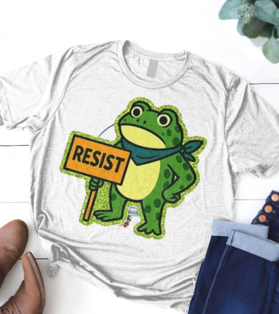 Portland Protest Frog Resist Freedom Anti-ICE T-Shirt