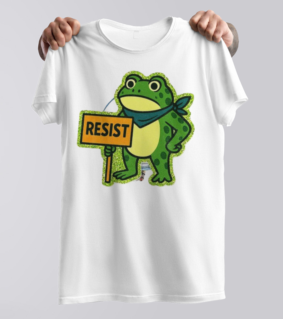 Portland Protest Frog Resist Freedom Anti-ICE T-Shirt