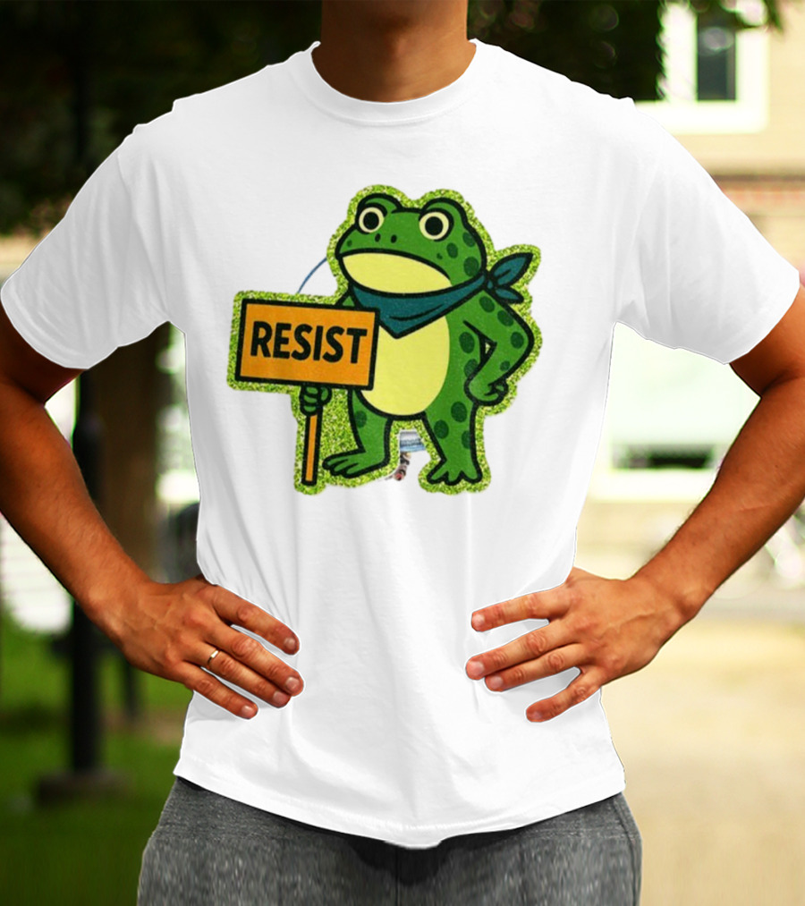 Portland Protest Frog Resist Freedom Anti-ICE T-Shirt