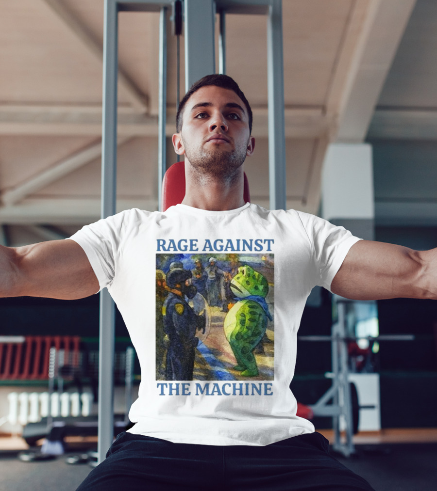 Rage Against The Machine Portland Frog Protest Scene T-Shirt