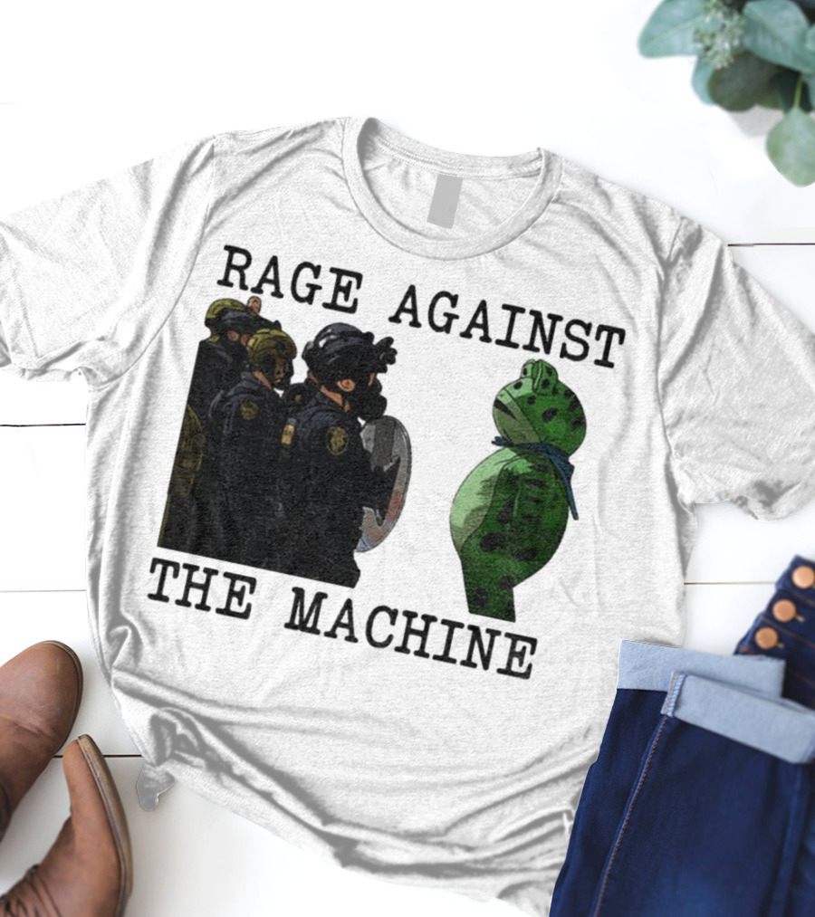 Rage Against The Machine Portland Frog Protest Poland 2025 Political T-Shirt
