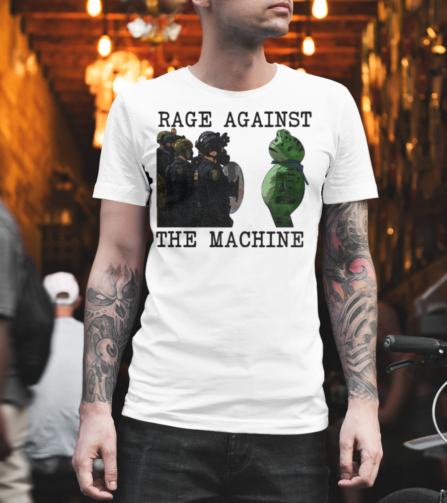 Rage Against The Machine Portland Frog Protest Poland 2025 Political T-Shirt