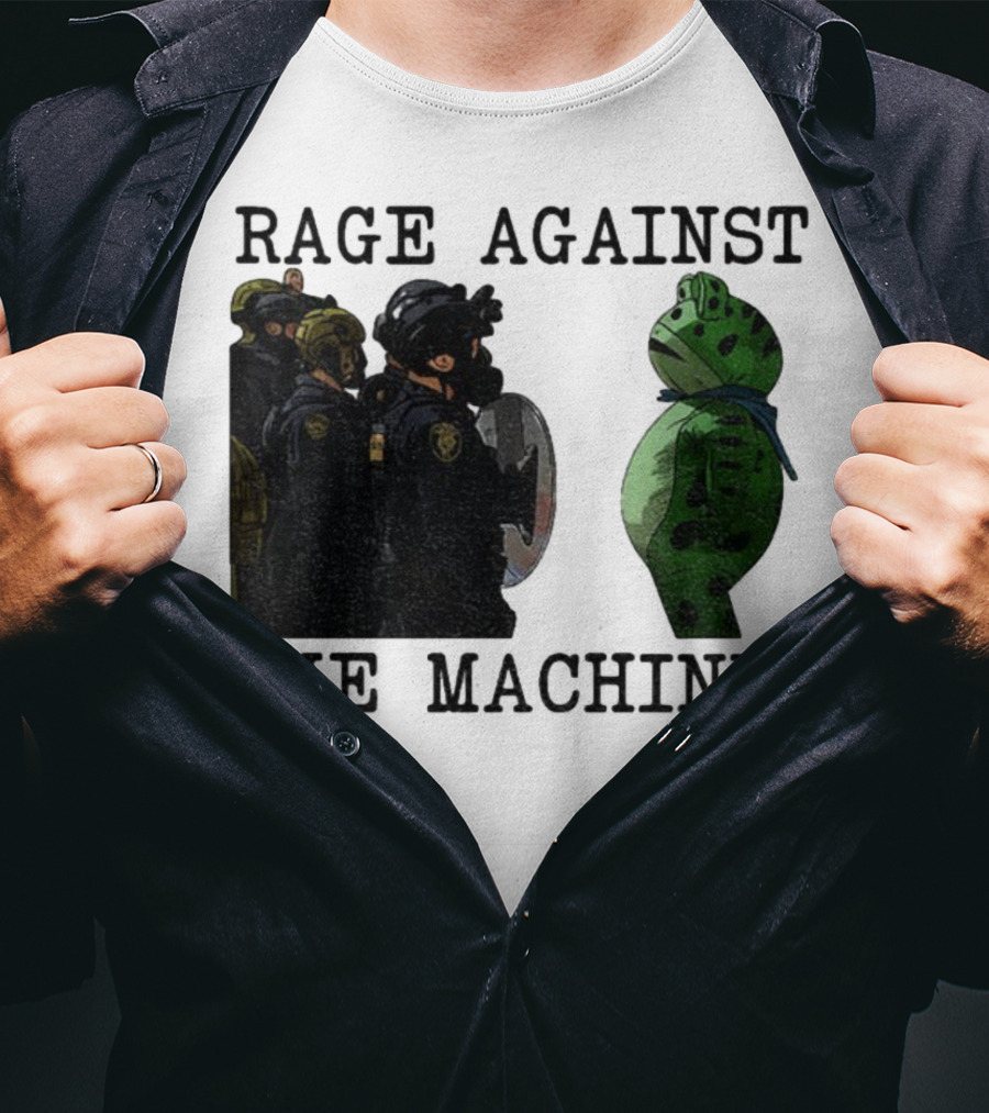 Rage Against The Machine Portland Frog Protest Poland 2025 Political T-Shirt