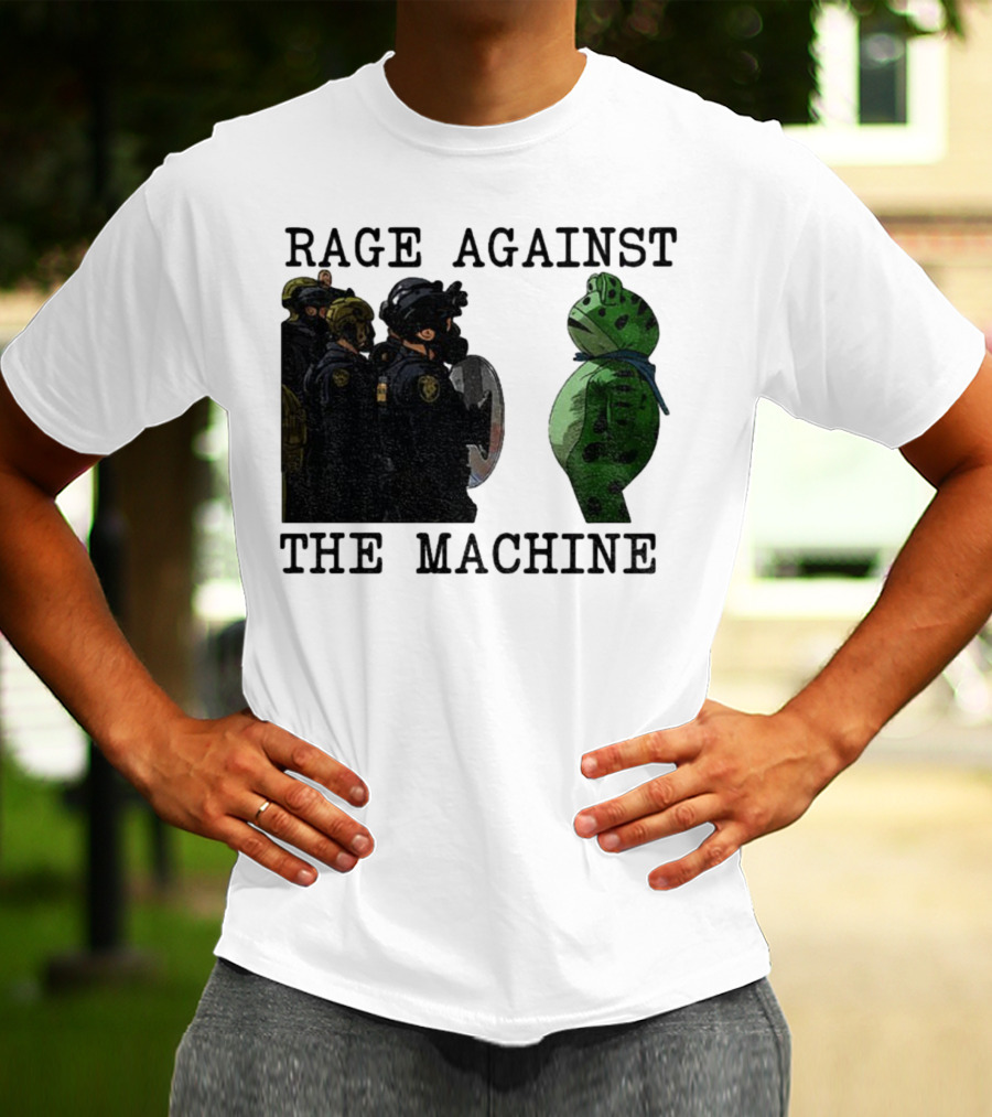Rage Against The Machine Portland Frog Protest Poland 2025 Political T-Shirt