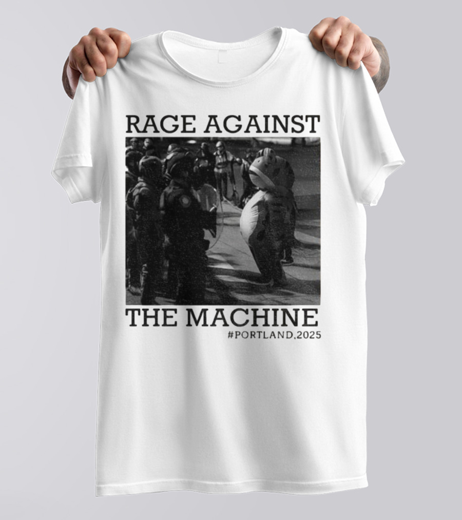 Rage Against The Machine Portland Frog Protest 2025 T-Shirt