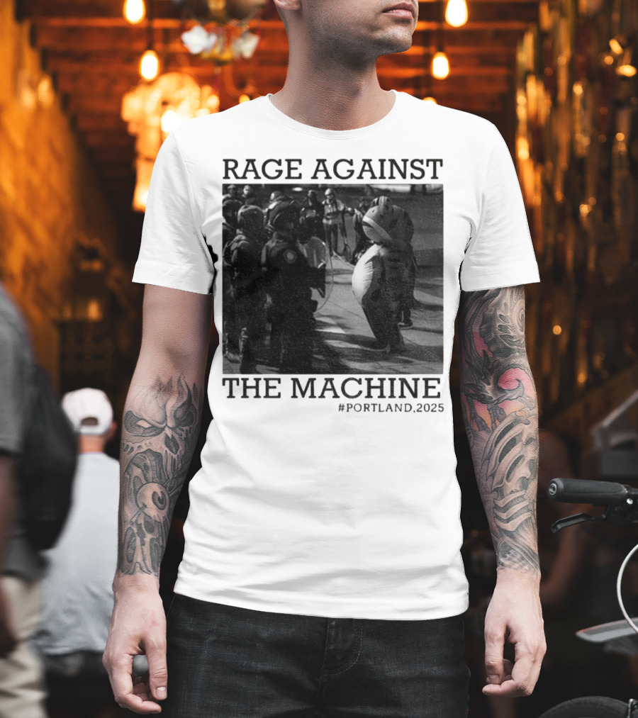 Rage Against The Machine Portland Frog Protest 2025 T-Shirt