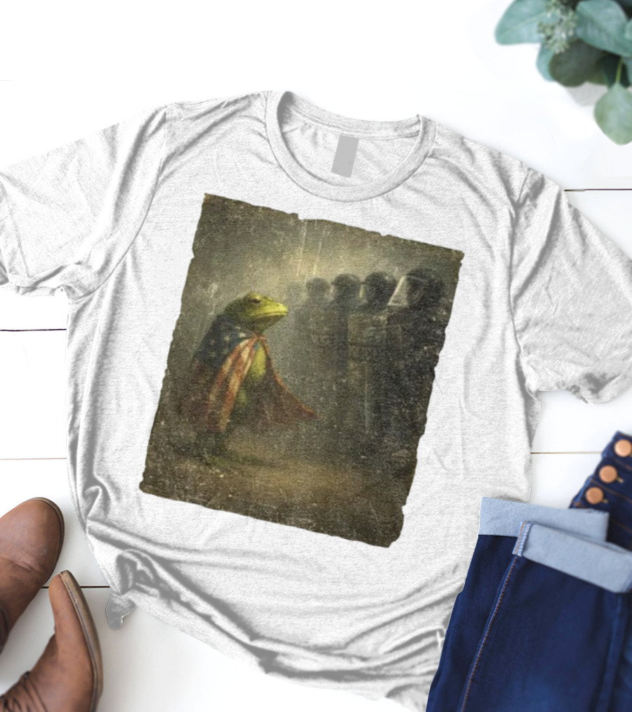 Portland Frog American Flag Protest Against Riot Police Equality T-Shirt