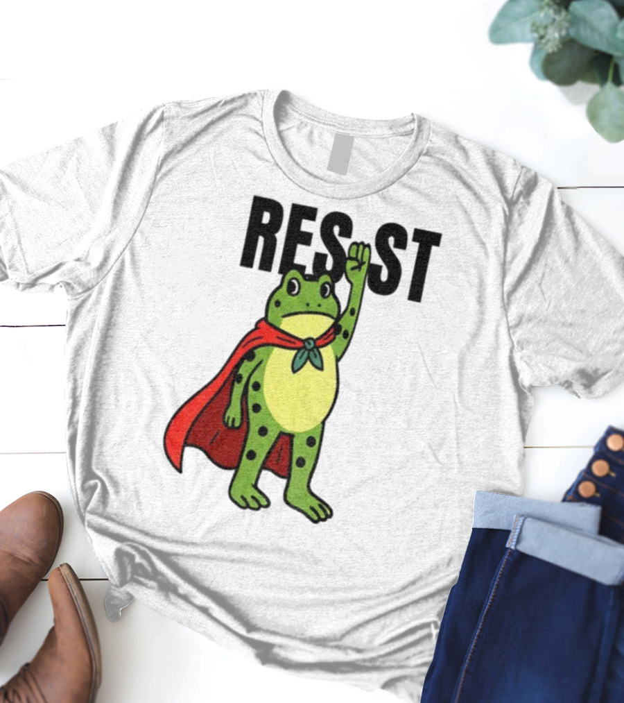 Resist Portland Frog Rage Against Machine Iconic Symbol T-Shirt