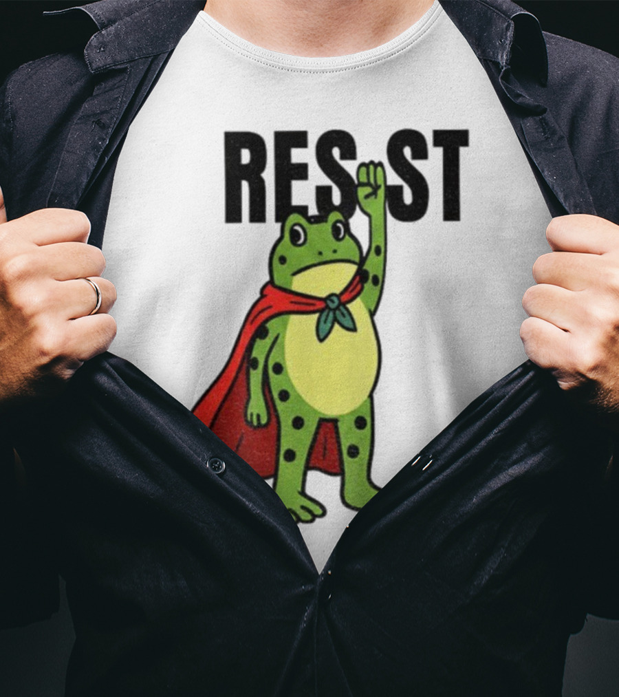 Resist Portland Frog Rage Against Machine Iconic Symbol T-Shirt