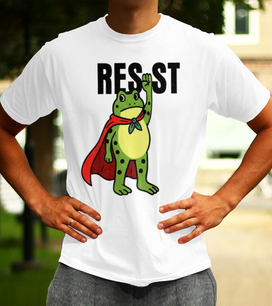Resist Portland Frog Rage Against Machine Iconic Symbol T-Shirt
