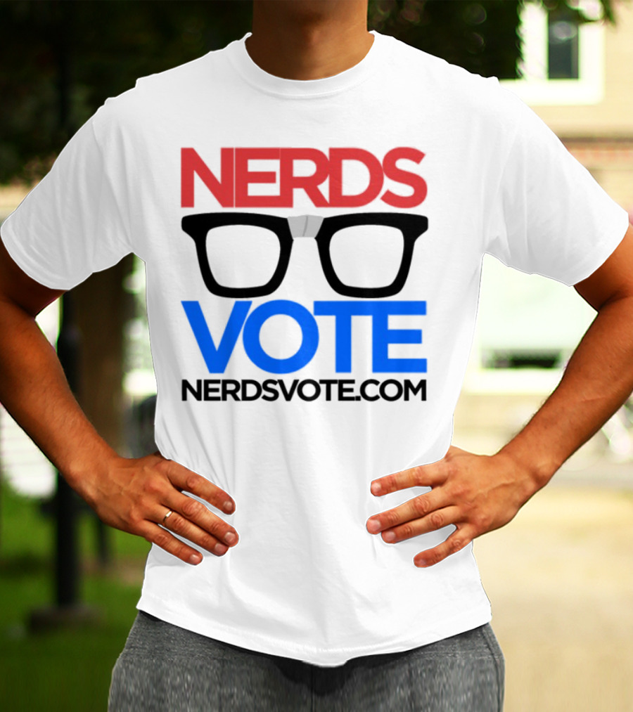 NERDSVOTE Steve Blum Collaboration Nerds Vote Initiative T-Shirt