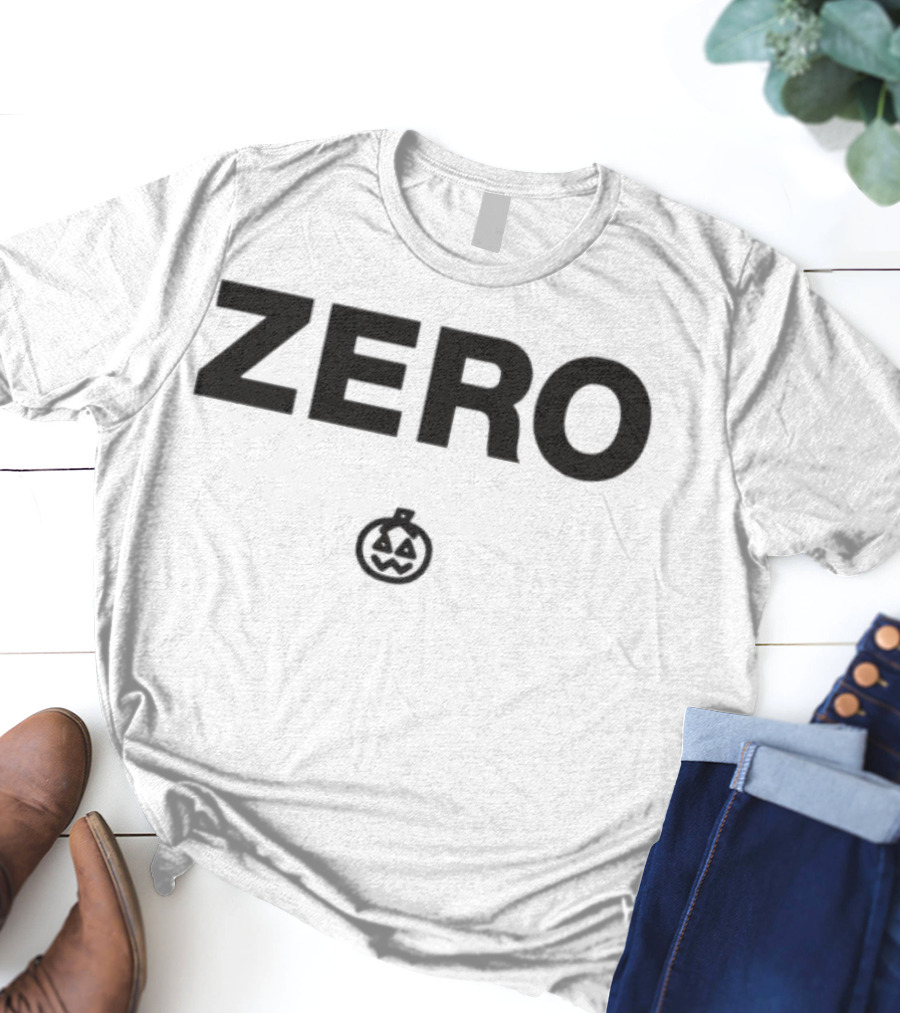 Smashing Pumpkins ZERO With Iconic Pumpkin Logo T-Shirt