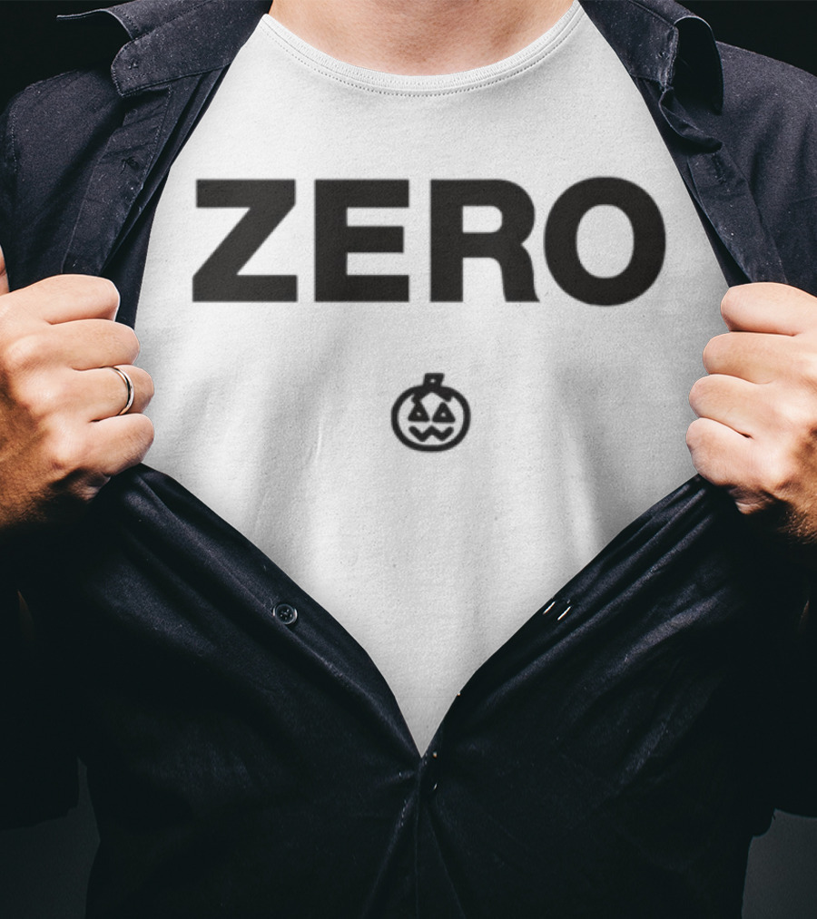 Smashing Pumpkins ZERO With Iconic Pumpkin Logo T-Shirt