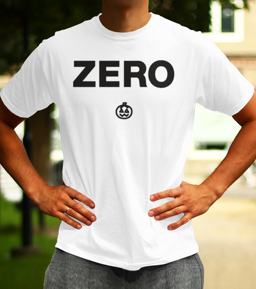 Smashing Pumpkins ZERO With Iconic Pumpkin Logo T-Shirt