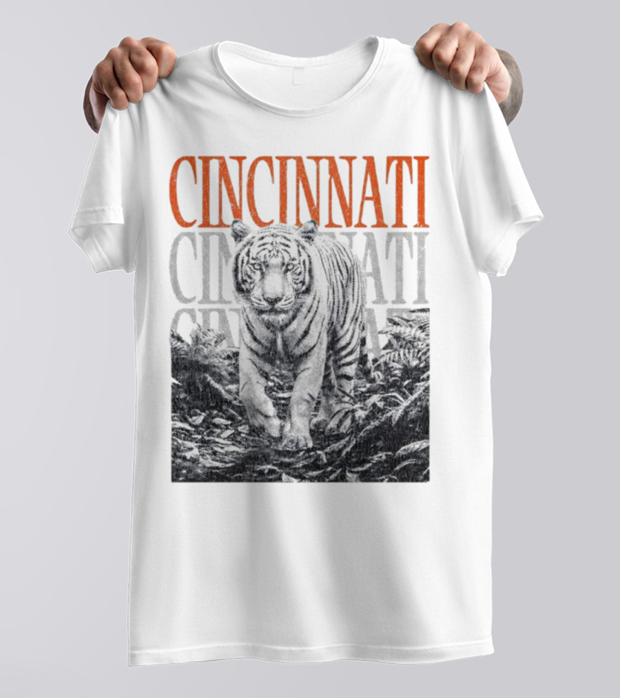 Cincinnati Bengals Tiger Fan Team Spirit T-Shirt