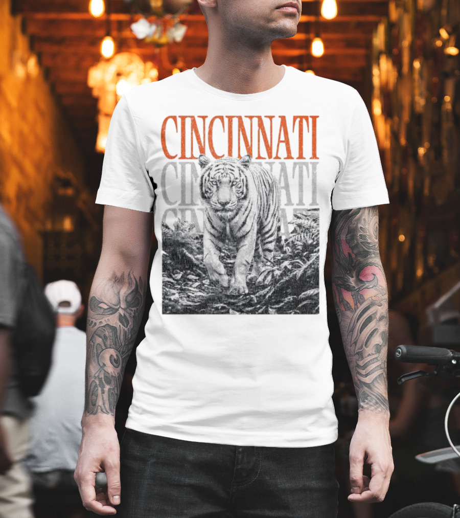 Cincinnati Bengals Tiger Fan Team Spirit T-Shirt