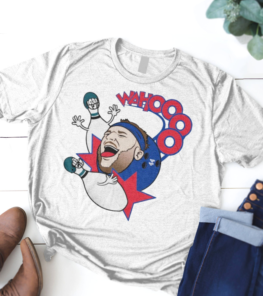 Wahooo Bowling Philadelphia Eagles New York Giants Football Face Off T-Shirt