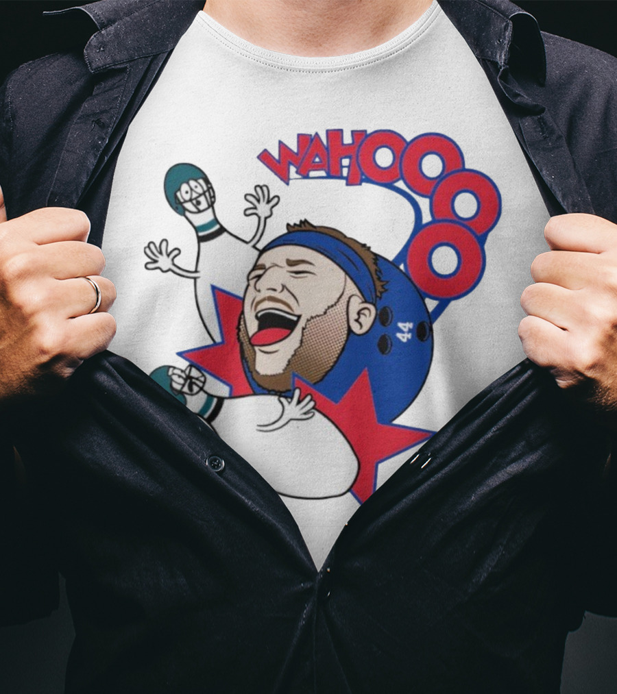 Wahooo Bowling Philadelphia Eagles New York Giants Football Face Off T-Shirt