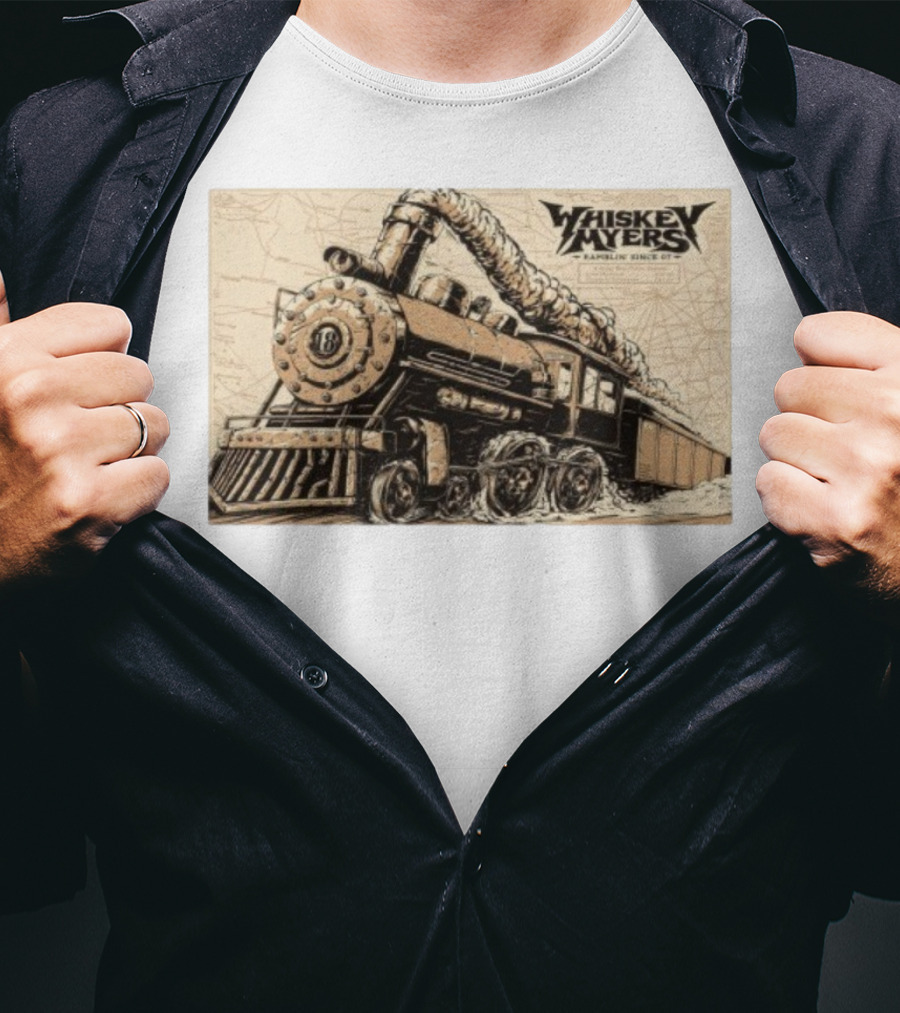 Whiskey Myers Train Greensboro NC October 10 2025 Ramblin' Since 07 T-Shirt