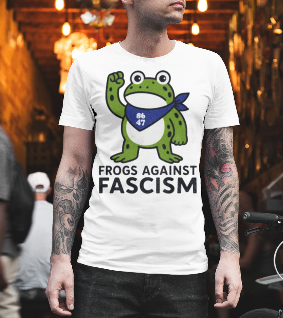 Frogs Against Fascism 86 47 Peaceful Protest Image T-Shirt