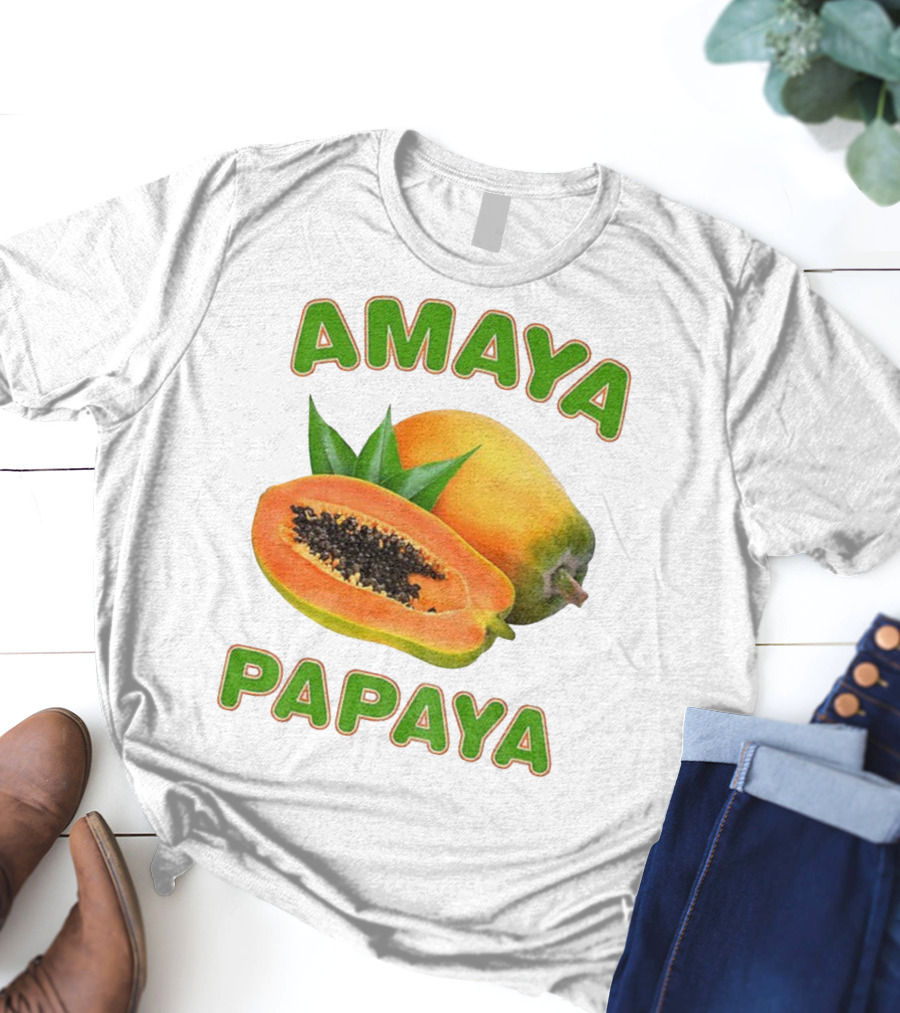 Amaya Papaya Fresh Tropical Fruit Slice T-Shirt