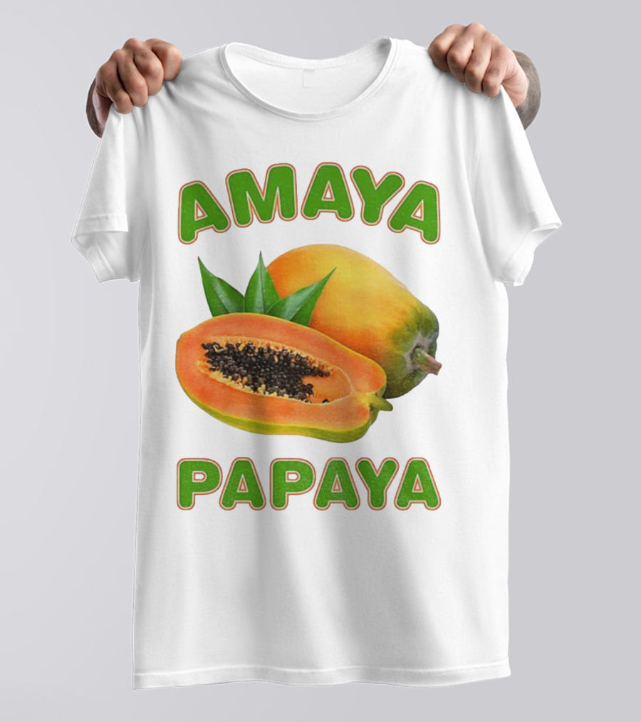 Amaya Papaya Fresh Tropical Fruit Slice T-Shirt