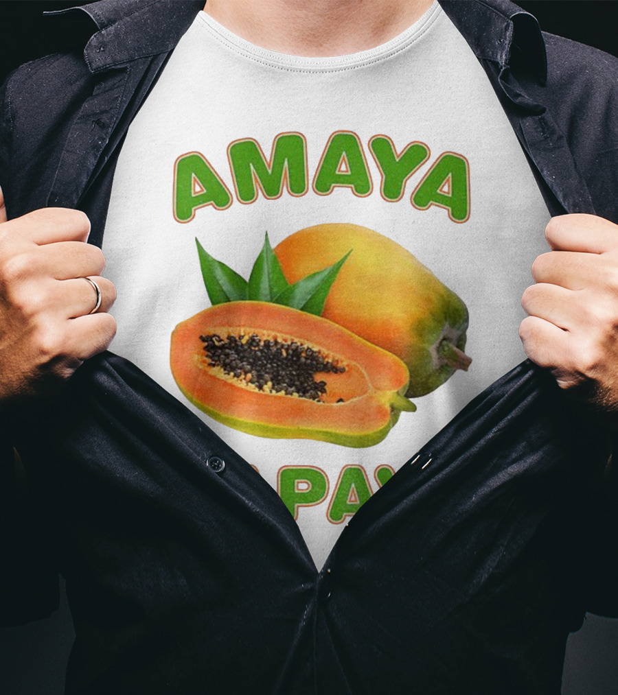 Amaya Papaya Fresh Tropical Fruit Slice T-Shirt