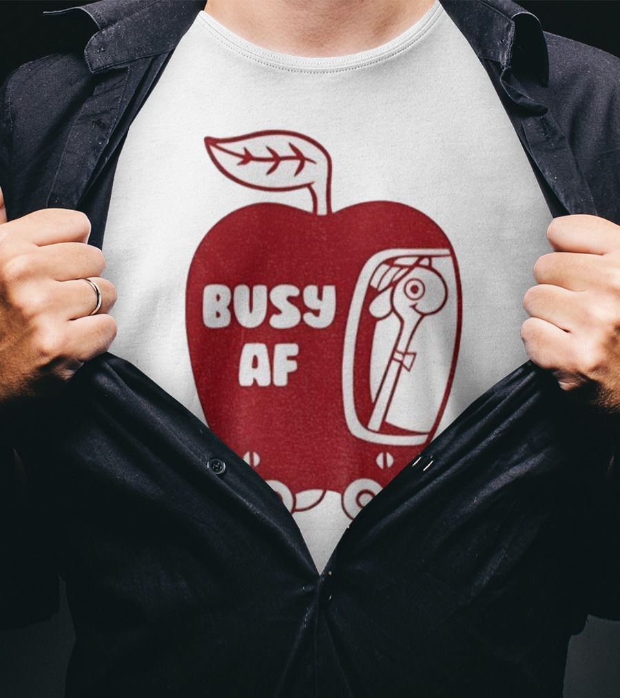 Busy AF Apple Scooter T-Shirt