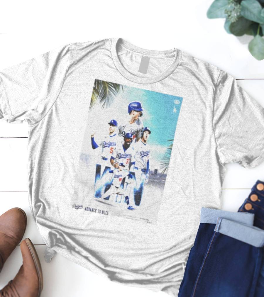 Los Angeles Dodgers Advance To 2025 NLCS Victory Celebration T-Shirt
